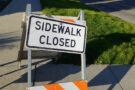 5 common types of sidewalk closed signs